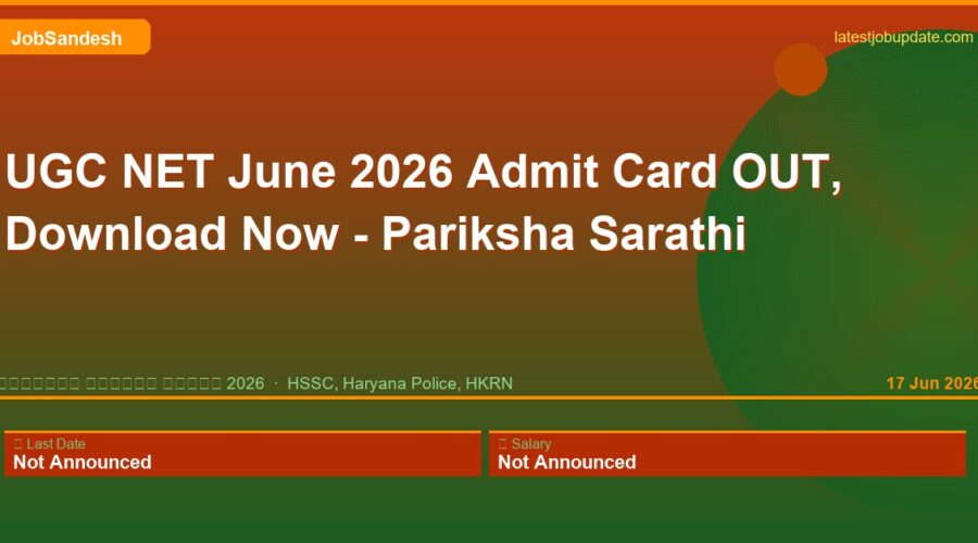 ugc net june 2026 2026 — LatestJobUpdate.com